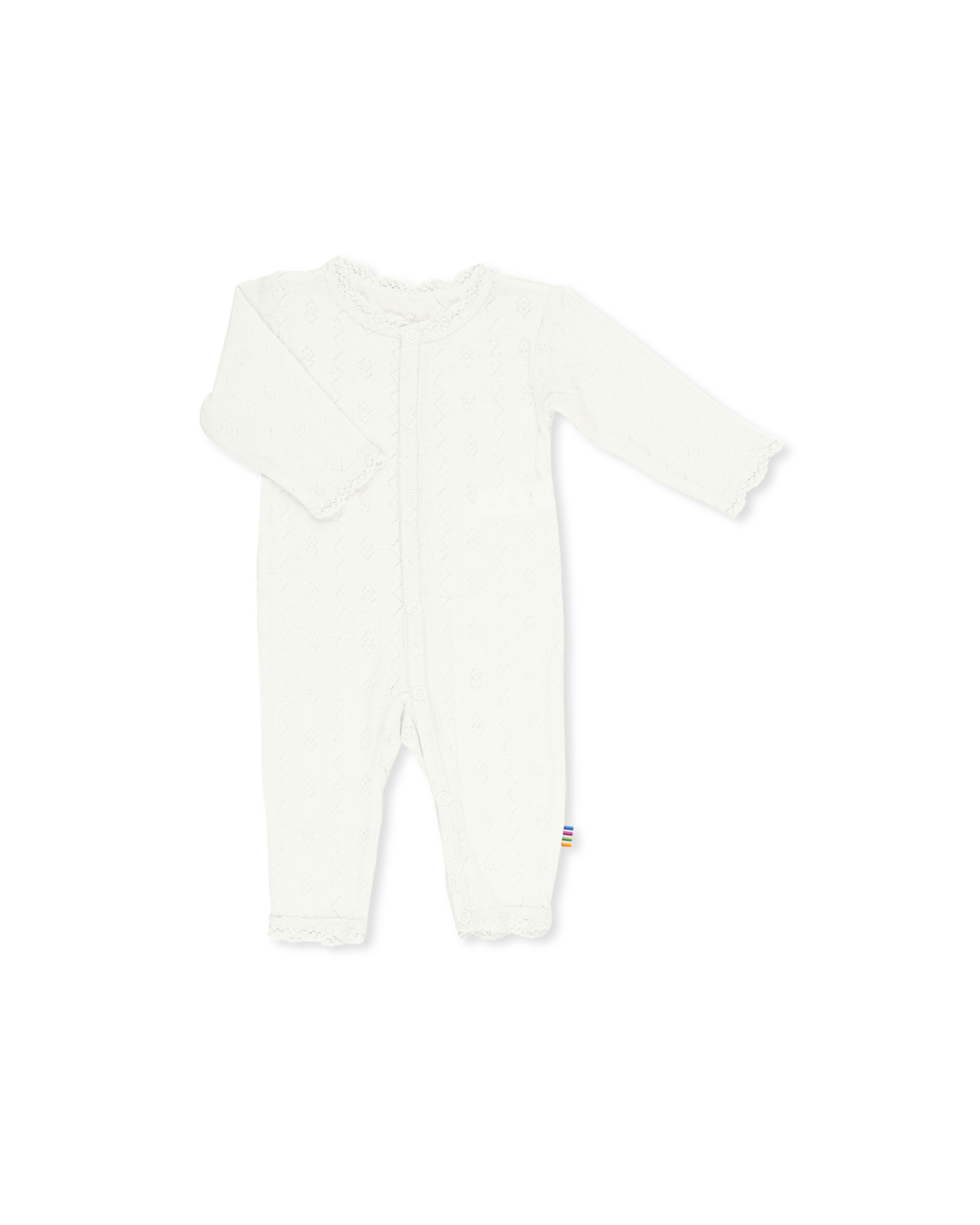 Joha wool silk lace jumpsuit in off white