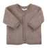 Joha wool fleece cardigan in sesame melange