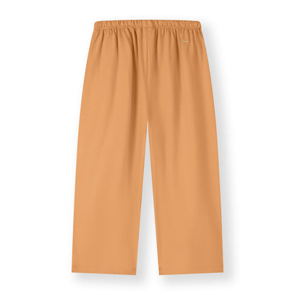 Gray Label organic cotton pull-up trousers in color melon - back