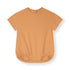 Organic cotton baby tee suit made from GOTS-certified cotton, shown in orange colour
