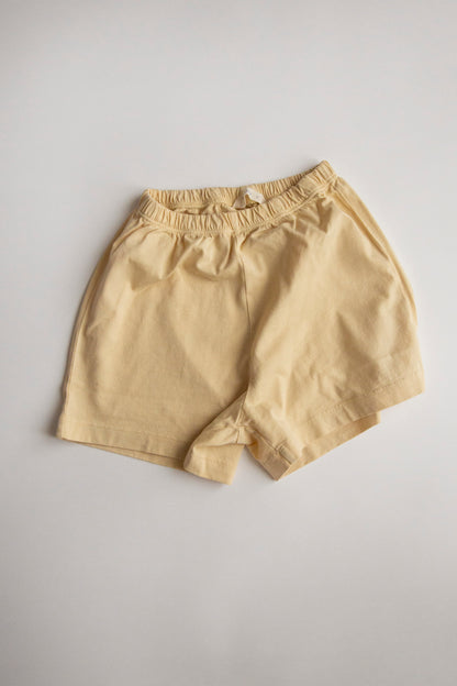Mido Runner Shorts by Façade in butter, organic cotton kids shorts with a relaxed runner fit