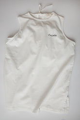 Raito No-Sleeve Dress by Façade, organic cotton sleeveless kids dress with a relaxed oversized fit