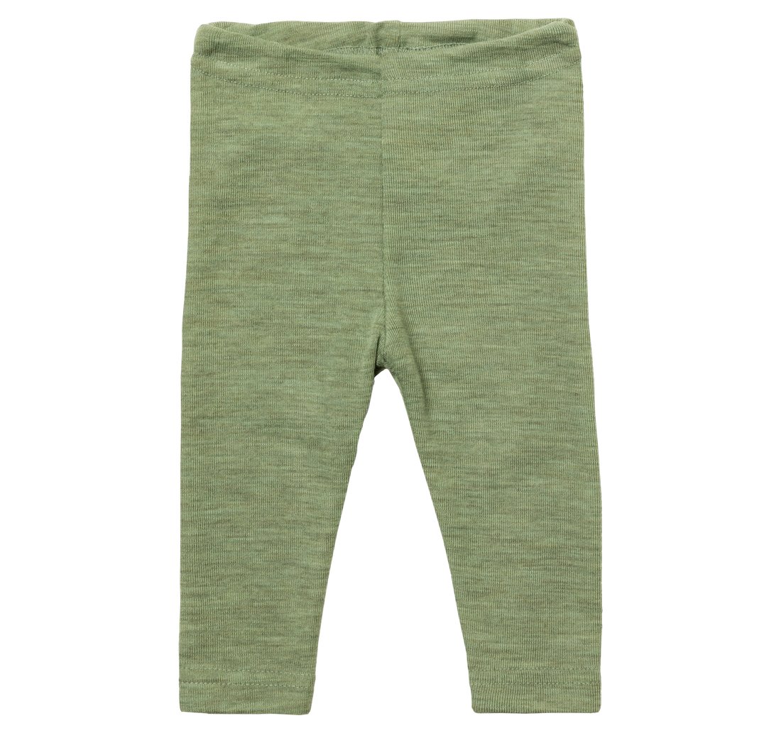 Engel Natur organic merino wool baby leggings in sage