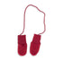 Engel Natur merino wool fleece baby mittens in Jasper Melange