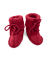 Engel Natur organic merino wool fleece baby booties in jasper melange