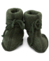 Engel Natur organic merino wool fleece baby booties in reed