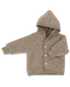 Engel Natur merino wool fleece jacket in walnut melange