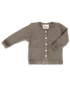 Engel Natur wool and silk baby cardigan in walnut