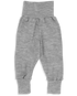 Engel Natur merino wool and silk baby pants for babies in grey melange
