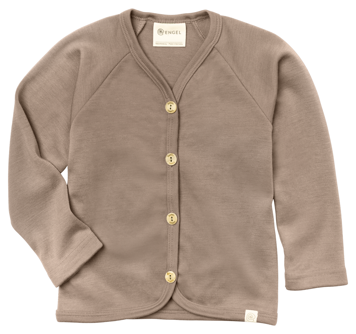 Engel Natur wool silk kids cardigan in sand