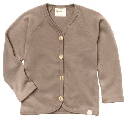 Engel Natur wool silk kids cardigan in sand