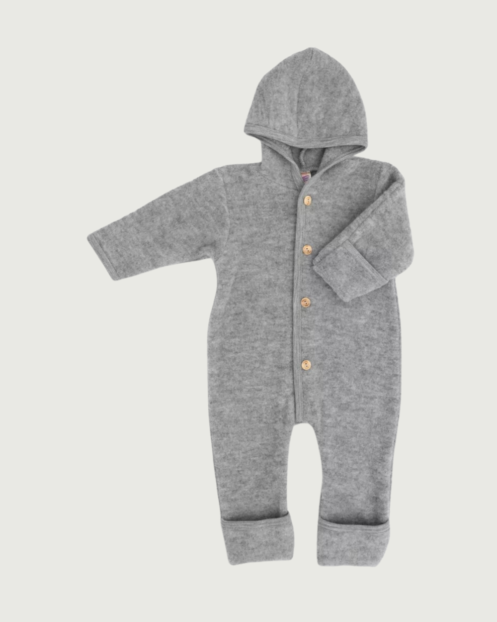 Engel Natur Baby Overall in Grey Melange