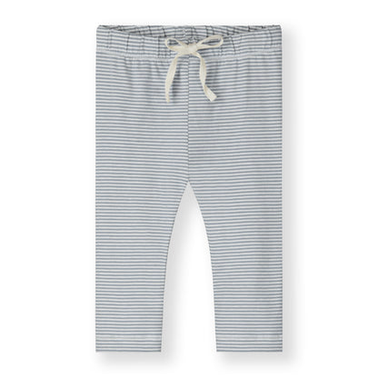 Gray Label organic cotton baby leggings in stone grey cream