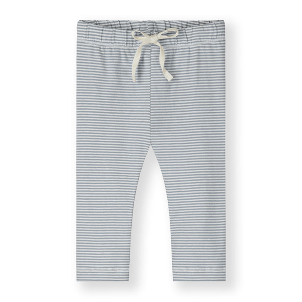 Gray Label organic cotton baby leggings in stone grey cream