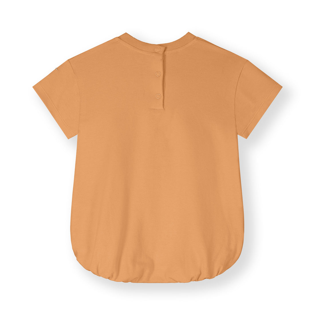 Gray Label organic cotton baby tee suit in melon — back