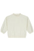 Gray Label organic cotton fleece baby sweater in cream -front 