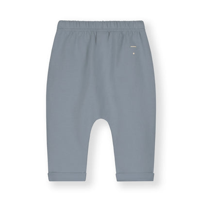 Gray Label organic cotton fleece pants in stone grey - back