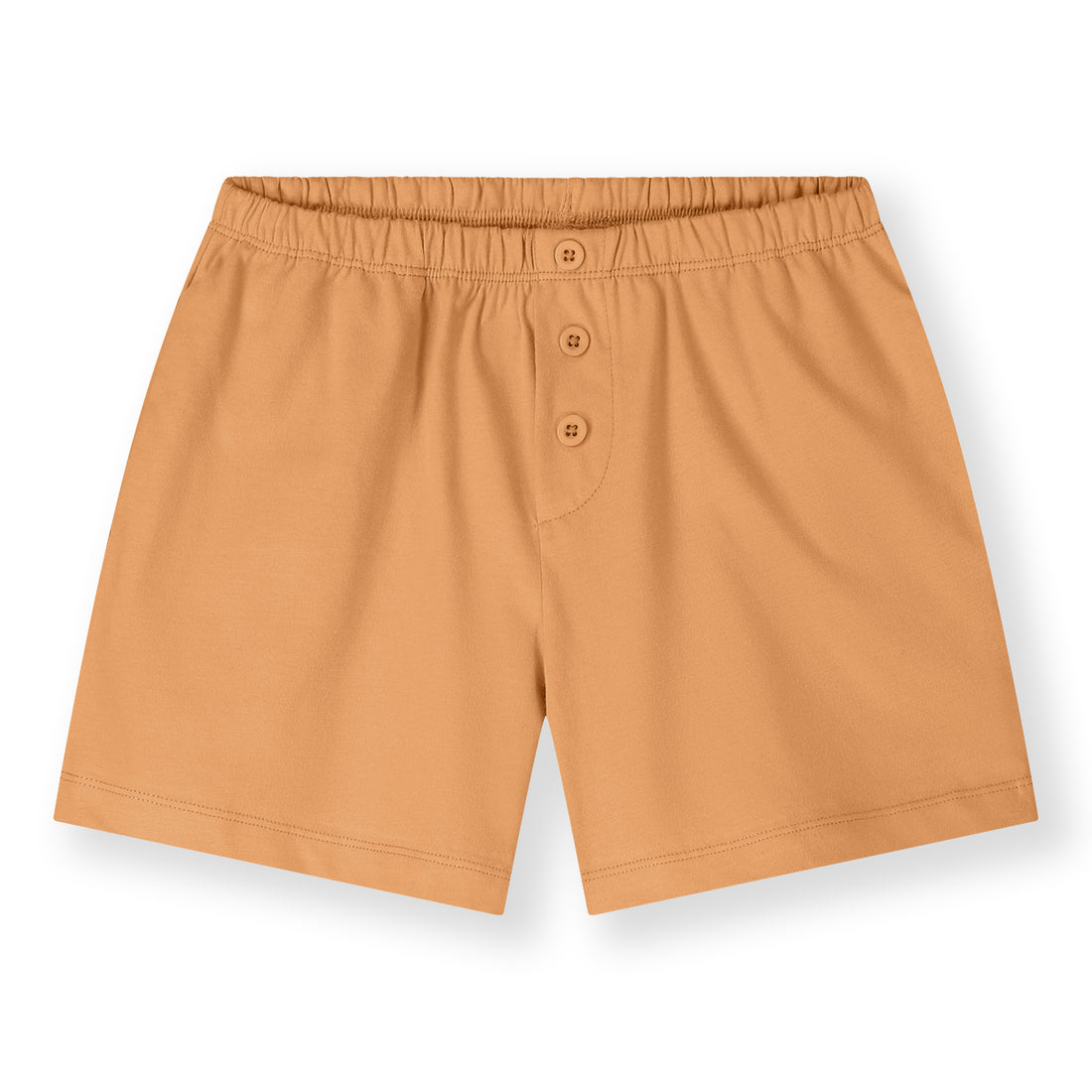 Gray Label organic cotton jersey shorts in Melon — front view