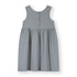 Gray Label organic cotton jersey sleeveless dress in Stone Grey — back view