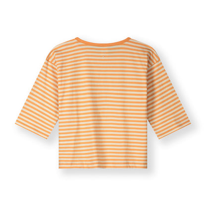 Gray Label organic cotton oversized tee in Melon Cream — back view