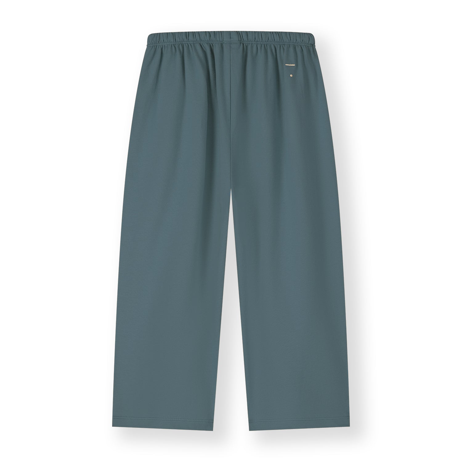 Gray Label  pull-up trousers made from GOTS-certified cotton in blue grey - back