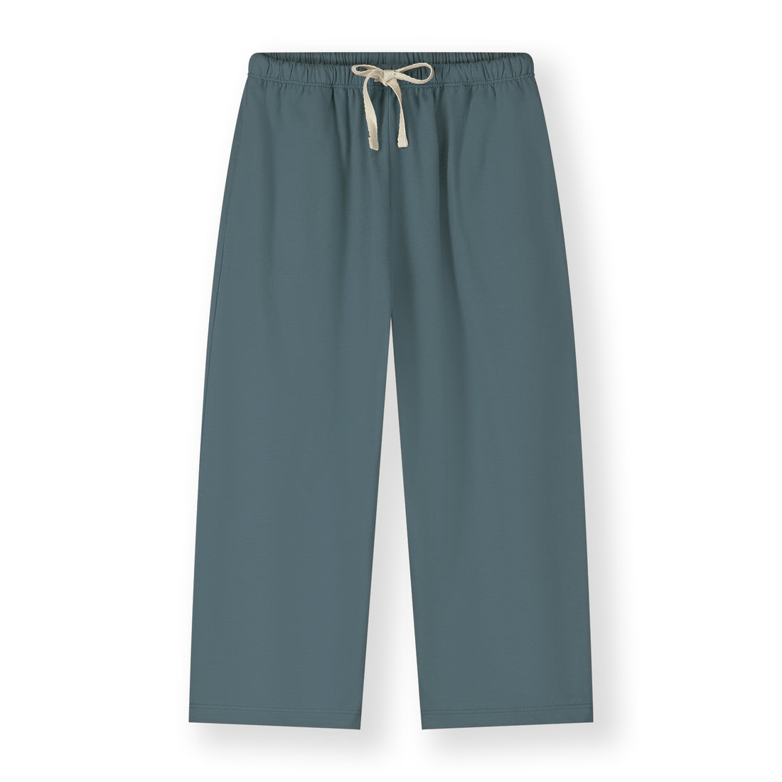 Gray Label  pull-up trousers made from GOTS-certified cotton in blue grey - front