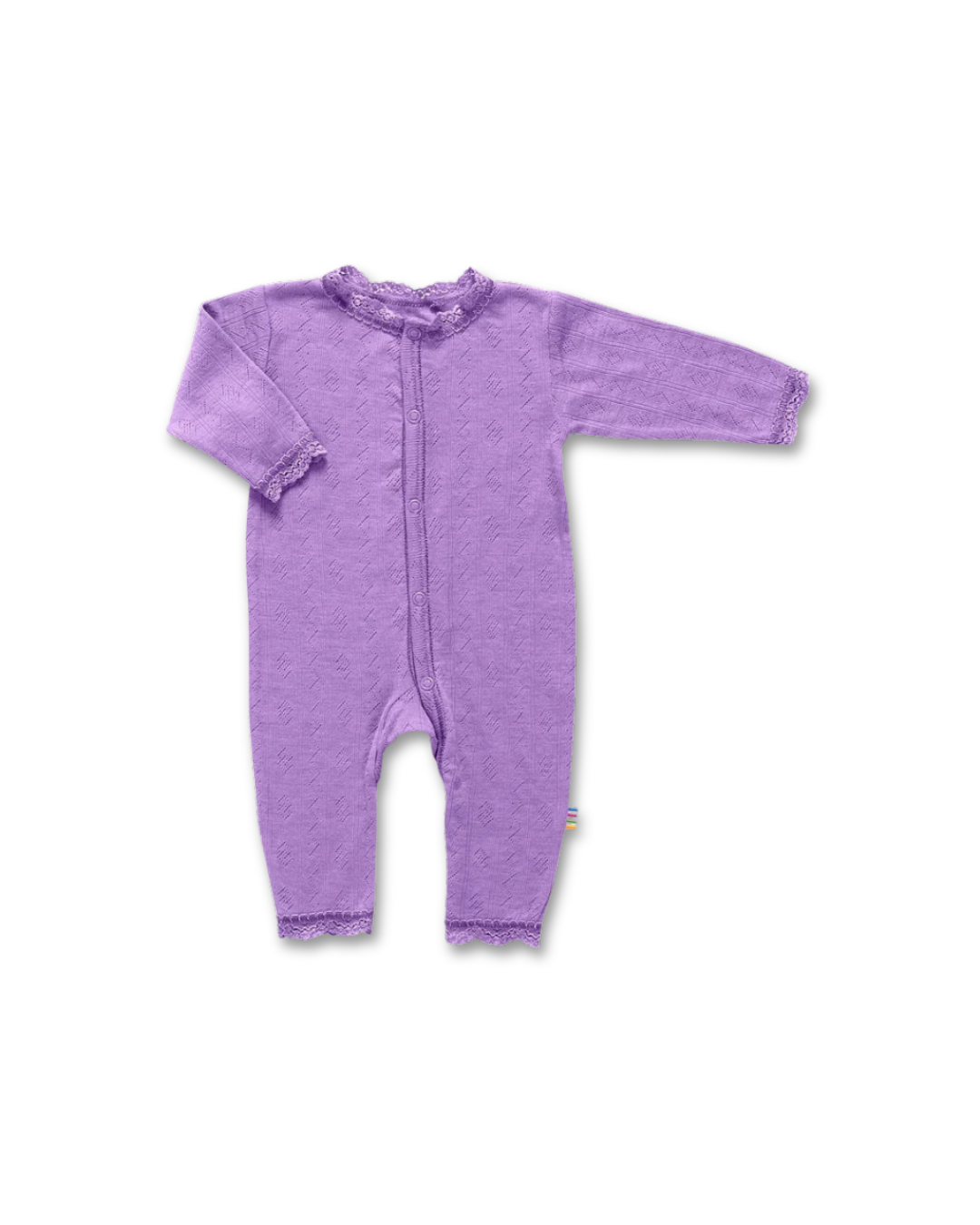 Joha Wool Silk Ajour Jumpsuit in Lilac