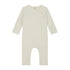 gray label organic cotton fleece baby suit cream front